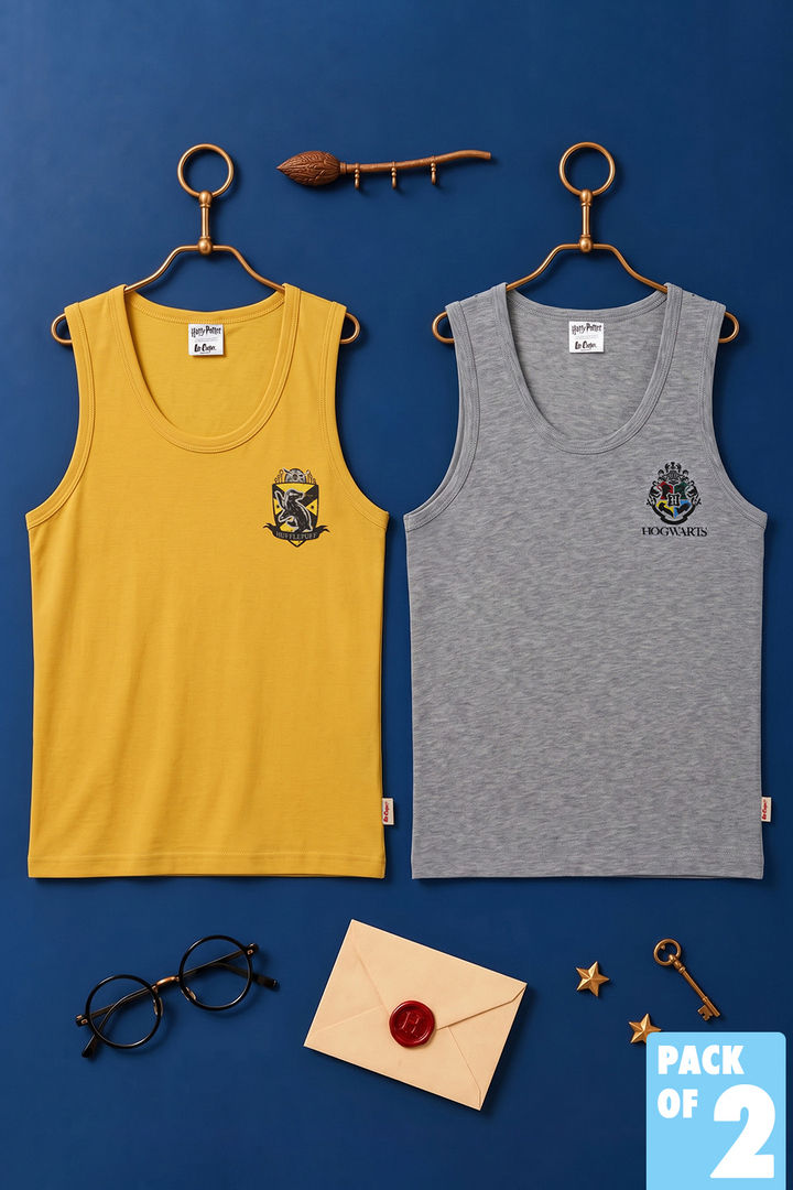 Lee Cooper Boys Harry Potter Vest (Pack of 2) - Multicolor — image 12